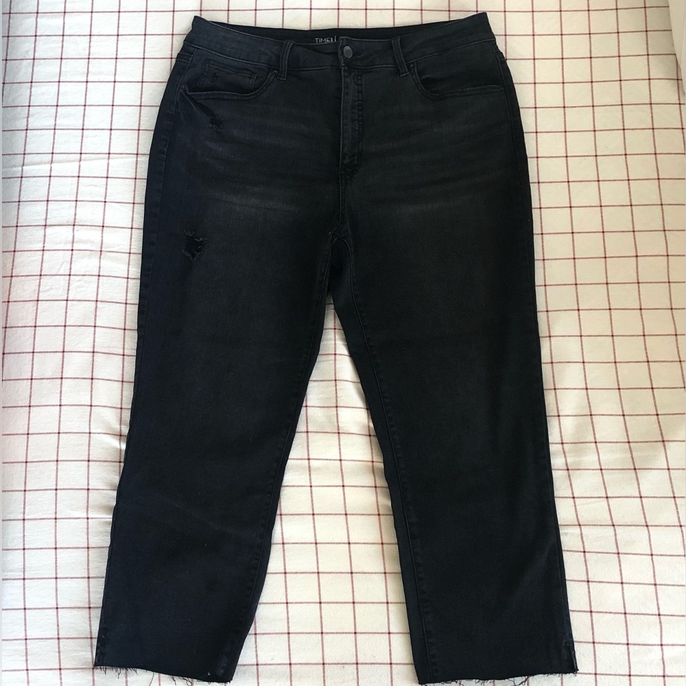 Time and Tru High Rise Straight Jeans